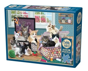 Cobble Hill: Crafty Kittens (500XL) kattenpuzzel