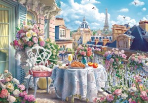 Bluebird: Breakfast on the Balcony in Paris (1000) legpuzzel