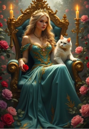 Bluebird: The Queen of Roses (1000) verticale puzzel