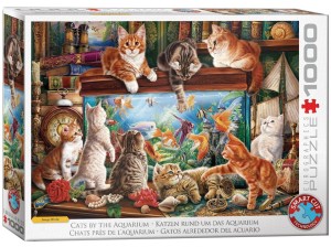 Eurographics: Cats by the Aquarium (1000) legpuzzel