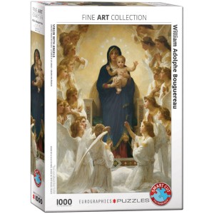 Eurographics: Virgin with Angels (1000) verticale puzzel