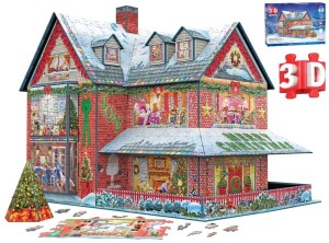 Eurographics: 3D Christmas House (1100) 3D kerstpuzzel