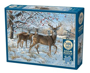 Cobble Hill: Winter Deer (500XL) winterpuzzel