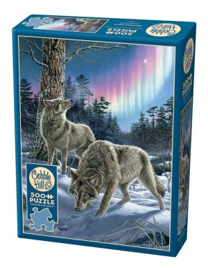 Cobble Hill: Northern Lights (500XL) verticale puzzel