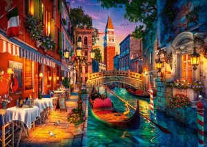 Ravensburger: Canal Cruise in Venice (1000) legpuzzel