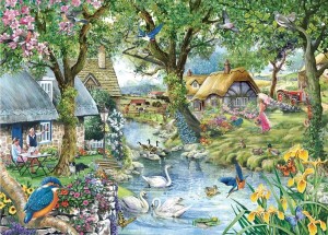 House of Puzzles: Kingfisher Cottage (1000) legpuzzel
