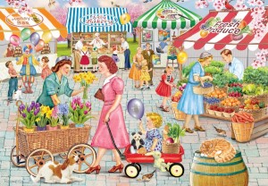 Grafika: Smallburg Spring Market (1000) legpuzzel