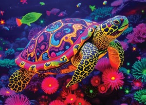 Alipson: Rainbow Turtle (500) legpuzzel