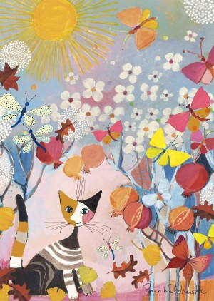 Schmidt: Wachtmeister - Striped Cat (1000) verticale puzzel