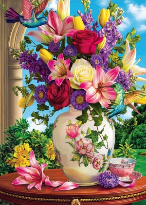 Schmidt: Flower Bouquet (1000) verticale puzzel