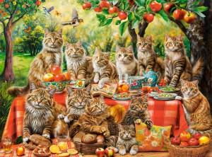 Castorland: Cat Family Reunion (3000) kattenpuzzel