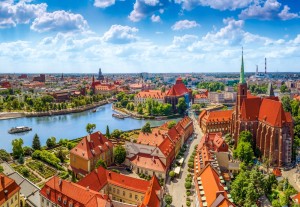 Castorland: Aerial View of Wroclaw (1000) legpuzzel