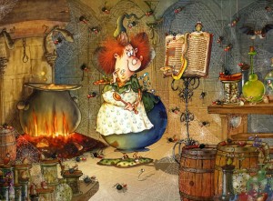 Grafika: Francois Ruyer - Witch Kitchen (2000) legpuzzel