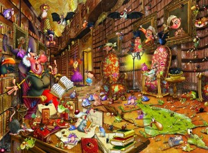 Grafika: Francois Ruyer - Witch Library (2000) legpuzzel
