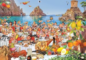 Grafika: Francois Ruyer - Corsica (1000) legpuzzel