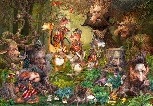 Grafika: Francois Ruyer - Trolls (1000) legpuzzel