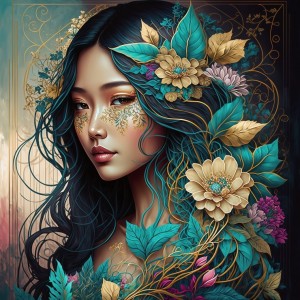 Bluebird: Hana - Soul of Nature Collection (1024) vierkante puzzel