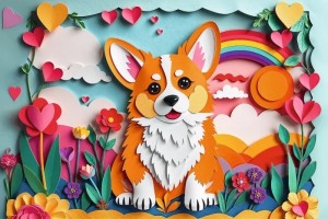Trefl: Paper Art Little Dog (160) kinderpuzzel