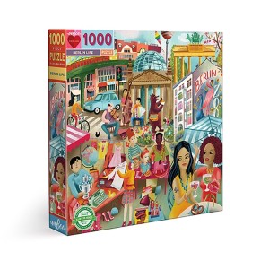 Eeboo: Berlin Life (1000) vierkante puzzel
