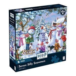House of Puzzles: Seven Silly Snowmen (1000) kerstpuzzel