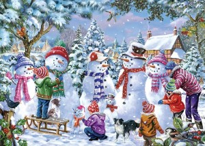 House of Puzzles: Seven Silly Snowmen (1000) kerstpuzzel