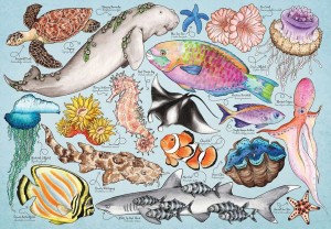 House of Puzzles: Great Barrier Reef (150) minipuzzel in koker