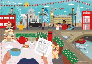 House of Puzzles: London Life (150) minipuzzel in koker