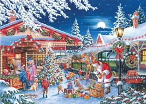 House of Puzzles: Santa's Express (150) minipuzzel in koker