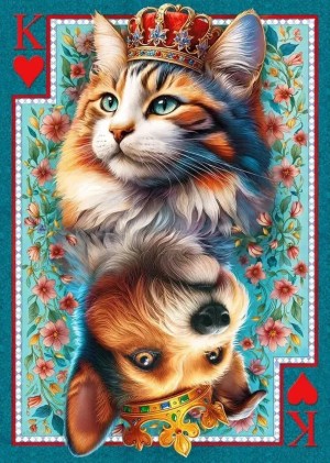 Cherry Pazzi: The Royal Card (1000) verticale puzzel