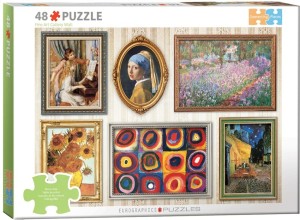 Eurographics: Fine Art Gallery Wall (48XXL) legpuzzel