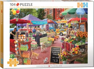 Eurographics: A Day at the Farmer's Market (104XL) legpuzzel