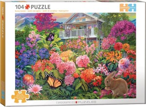 Eurographics: Bunny Garden (104XL) legpuzzel