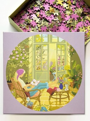 Vissevasse: Morning Glow (1000) ronde puzzel