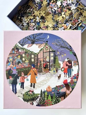 Vissevasse: Christmas Market (1000) ronde puzzel
