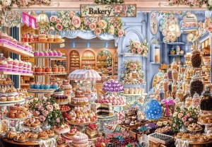 Grafika: Cupcakes et Gourmandises (1000) legpuzzel