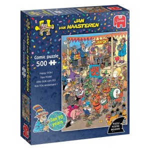 Jan van Haasteren: Fijne 90ste! (500) verticale puzzel