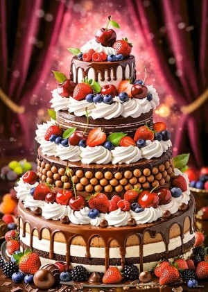 Cherry Pazzi: Balanced Diet (1000) verticale puzzel