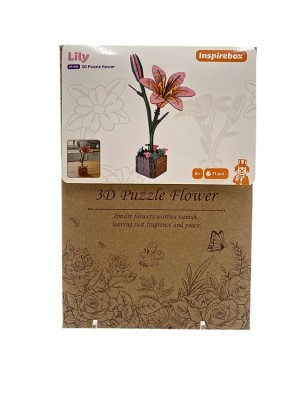 Inspirebox: 3D Bloem - Lily (71) 3d puzzel