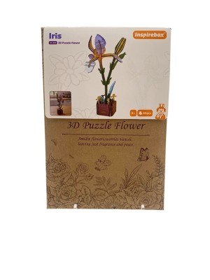 Inspirebox: 3D Bloem - Iris (60) 3d puzzel