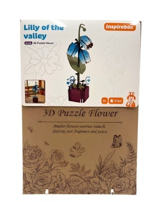 Inspirebox: 3D Bloem - Lilly of the Valley (67) 3d puzzel