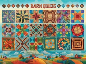 Cobble Hill: Barn Quilts (275XXL) Easy Handling puzzel