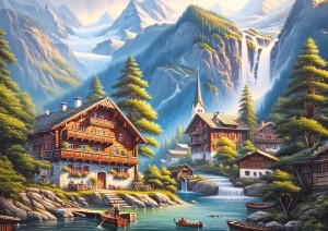Art Puzzle: Wooden Valley (260XL) legpuzzel