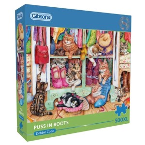 Gibsons: Puss in Boots (500XL) kattenpuzzel