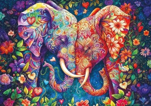 Art Puzzle: Elephant Love (1000) legpuzzel
