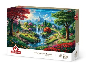 Art Puzzle: At the Foot of the Mountains (500) legpuzzel
