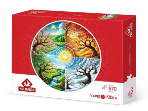 Art Puzzle: The Wheel of Four Seasons (570) ronde puzzel