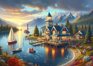 Art Puzzle: A Dreamlike Evening (1000) legpuzzel