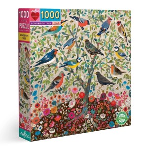 Eeboo: Songbirds Tree (1000) vierkante puzzel