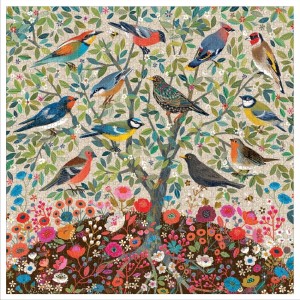 Eeboo: Songbirds Tree (1000) vierkante puzzel