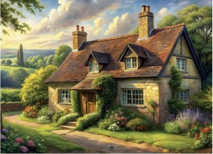 Dino: English Countryside (1000) legpuzzel
